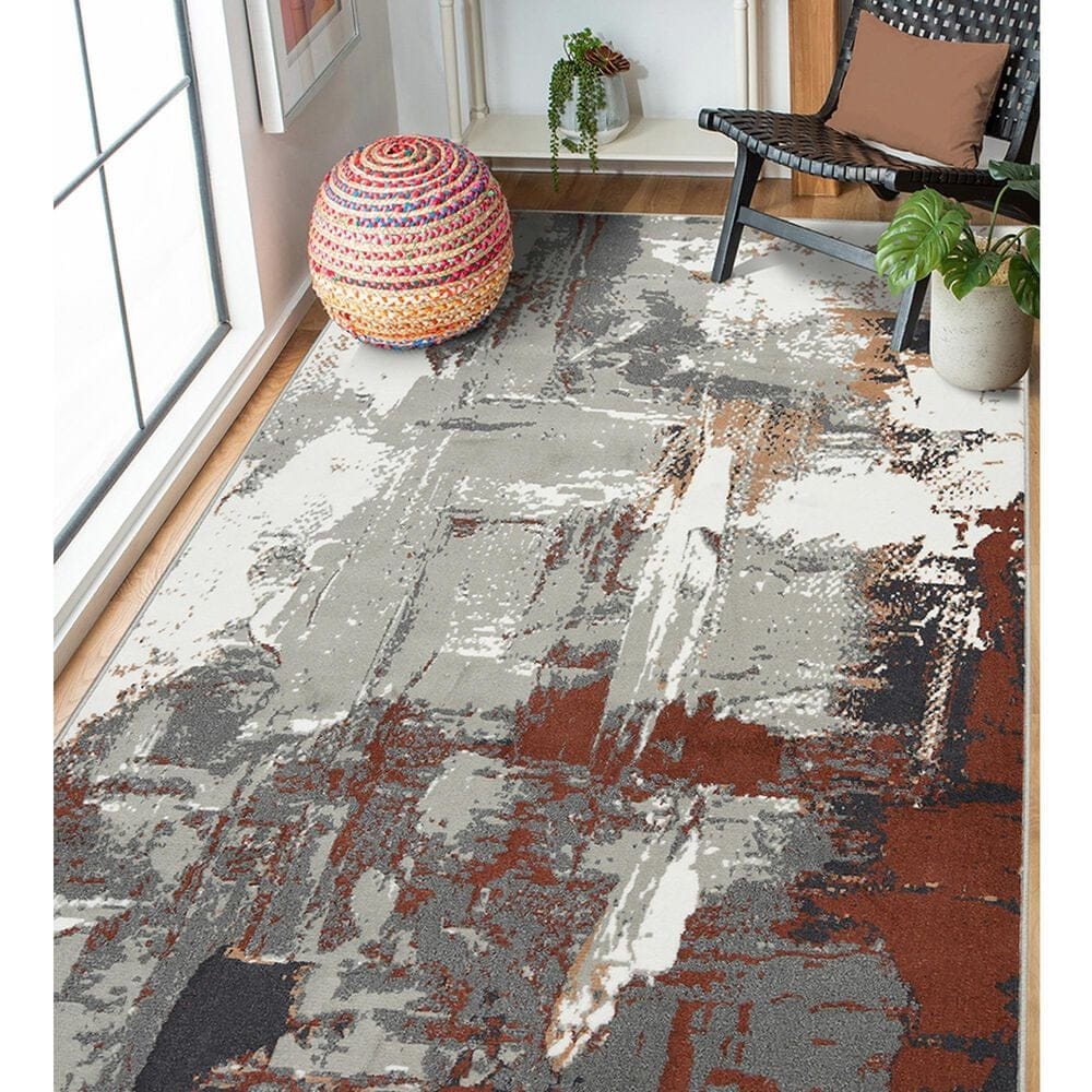 Amer Rugs Alpine 10&#39;6&quot; x 13&#39;9&quot; Rust Area Rug, , large