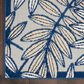 Nourison Aloha ALH18 9"6" x 13" Ivory and Navy Indoor/Outdoor Area Rug, , large