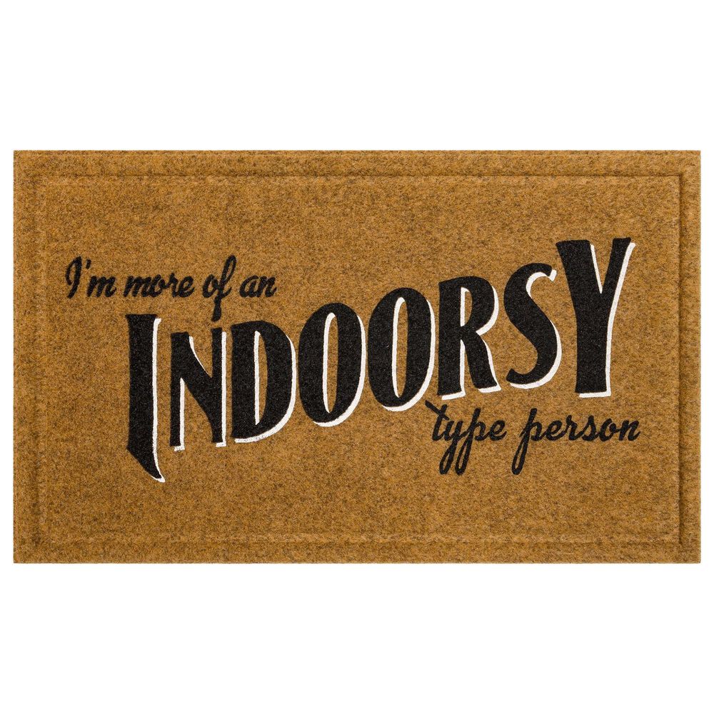 Karastan Bristol Indoorsy Type 1"6" x 2"6" Natural Door Mat, , large