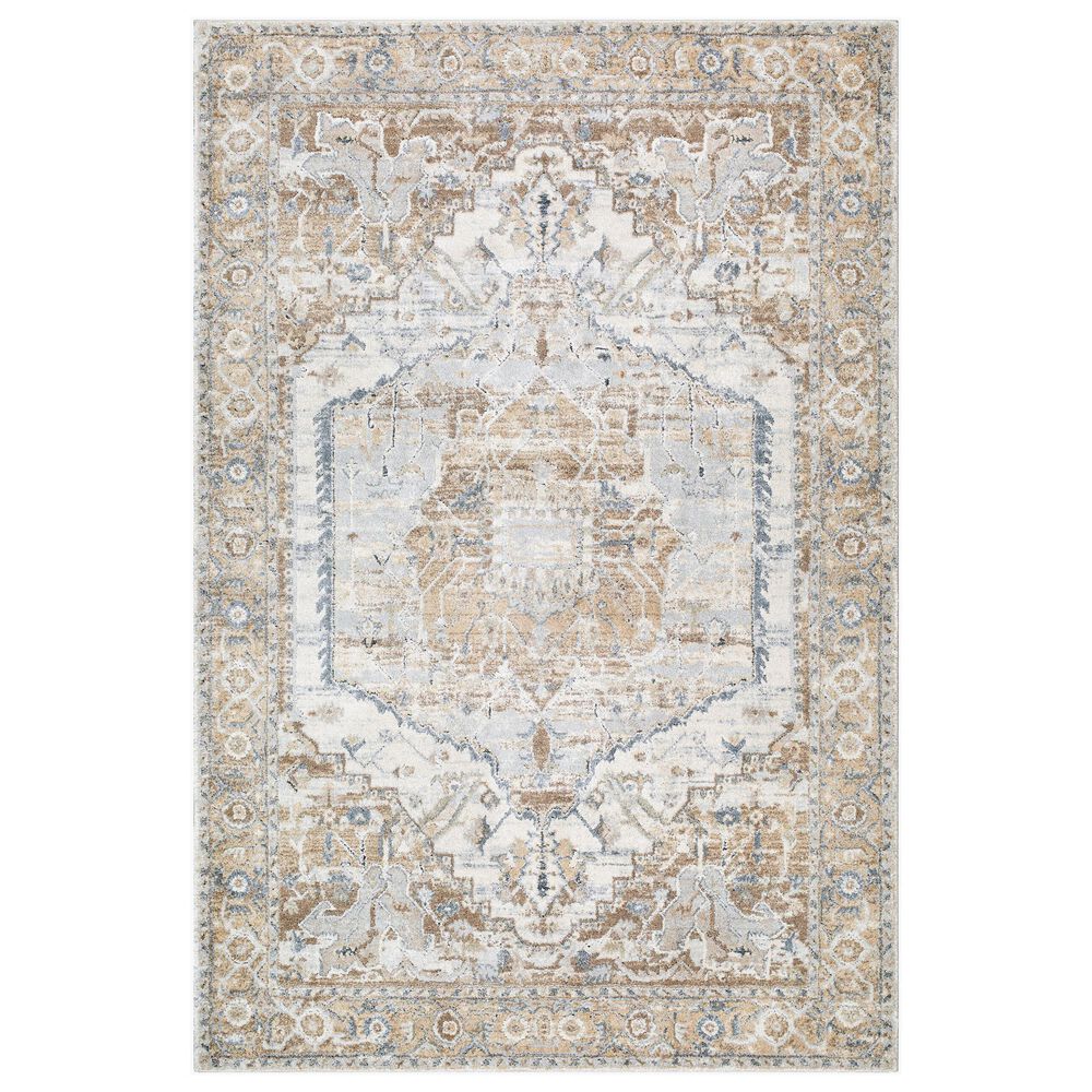 Surya Avellino AVL-2318 2" x 2"11" Light Beige, Light Gray, Tan, Gray, Deep Teal and Light Olive Area Rug, , large