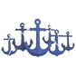 Maple and Jade 24" x 48" Anchor Indoor Outdoor Home Wall Decor with Detailing in White and Blue, , large