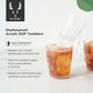 True Shatterproof Acrylic DOF Tumbler in Clear (Set of 4), , large