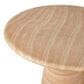 Four Hands Janice 48" Round Pedestal Dining Table in Faux Travertine , , large