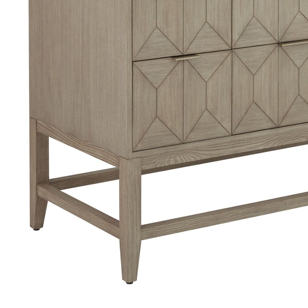 James Martin Vanities Emmeline 48&quot; Single Vanity in Pebble Oak with 3 cm Eternal Marfil Quartz Top, , large
