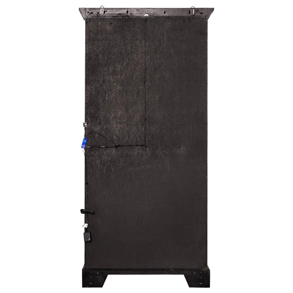 Chapel Hill Accents Sliding Door Curio Cabinet in Brown, , large