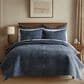 Levtex Velvet Stitch 3-Piece King/California King Reversible Quilt Set in Navy, , large