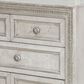 Pulaski Furniture Corp Camila Dresser and Mirror in White and Silver, , large