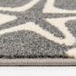 Central Oriental Terrace Tropic Sandy Starfish 7"10" x 9"10" Stone and Snow Area Rug, , large