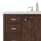 James Martin Vanities Addison 48" Single Bathroom Vanity in Mid Century Acacia with 3 cm Ethereal Noctis Quartz Top and Rectangular Sink, , large