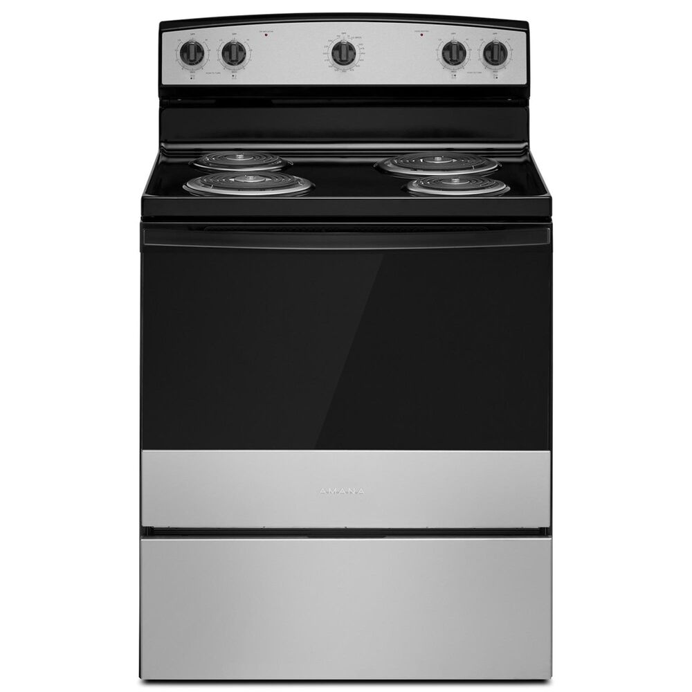 Amana 30" Freestanding Electric Range with Easy-Clean Glass Door in Stainless Steel, , large