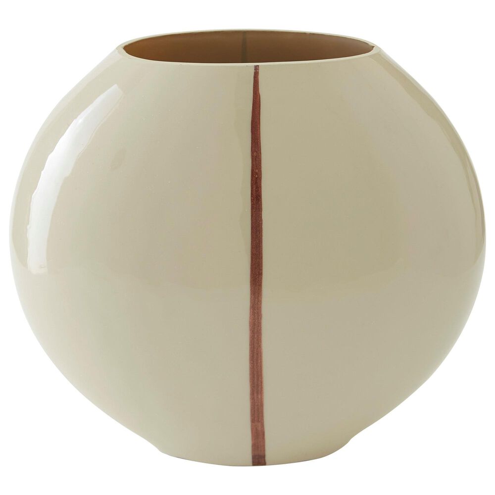 Ashley Sheabourne 9" Vase in Cream, , large