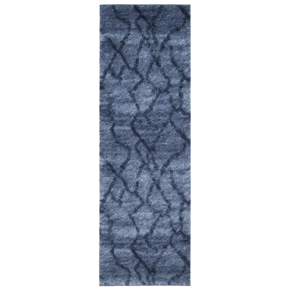 Safavieh Retro RET2144-6570 2"3" x 11" Blue and Dark Blue Runner, , large