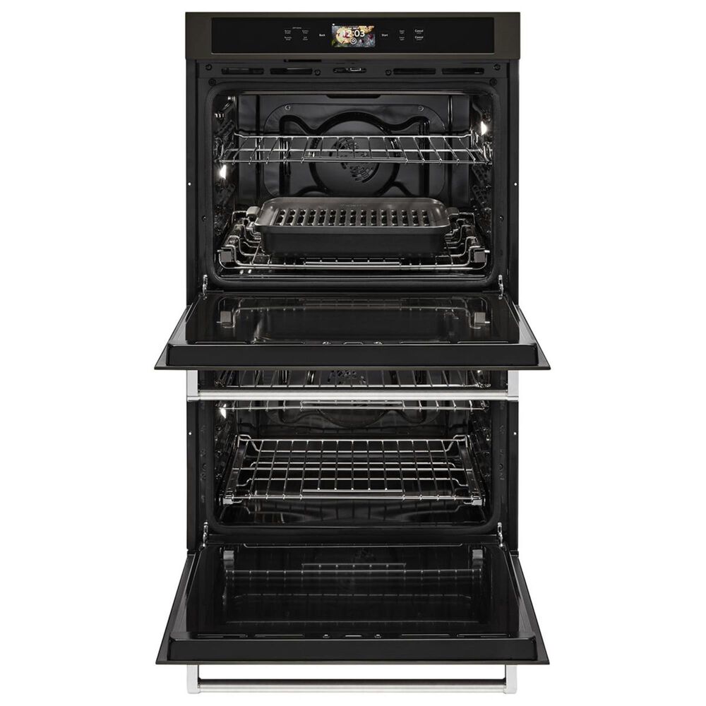 KitchenAid 30&quot; Double Wall Oven in Black Stainless Steel, , large