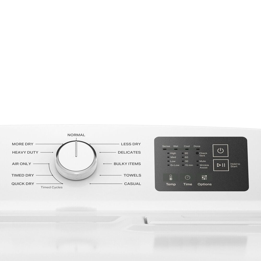 Whirlpool 7 Cu. Ft. Electric Dryer with AutoSensing with Interior Light in White, , large