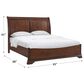 Mayberry Hill Phillipe Queen Sleigh Bed in Cherry, , large