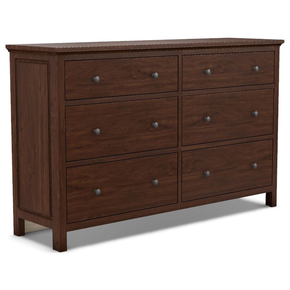 Archbold Furniture Heritage 6 Drawer Dresser Only in Brown Mahogany, , large