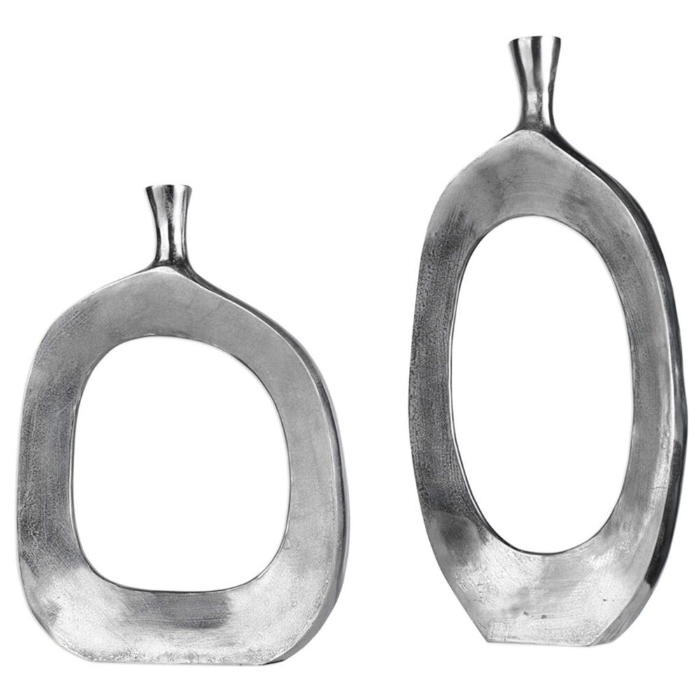 Uttermost Cierra Aluminum Vases (Set of 2), , large