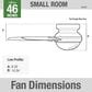 Hunter Anslee Low Profile 46" Ceiling Fan with LED Lights in Premier Bronze, , large