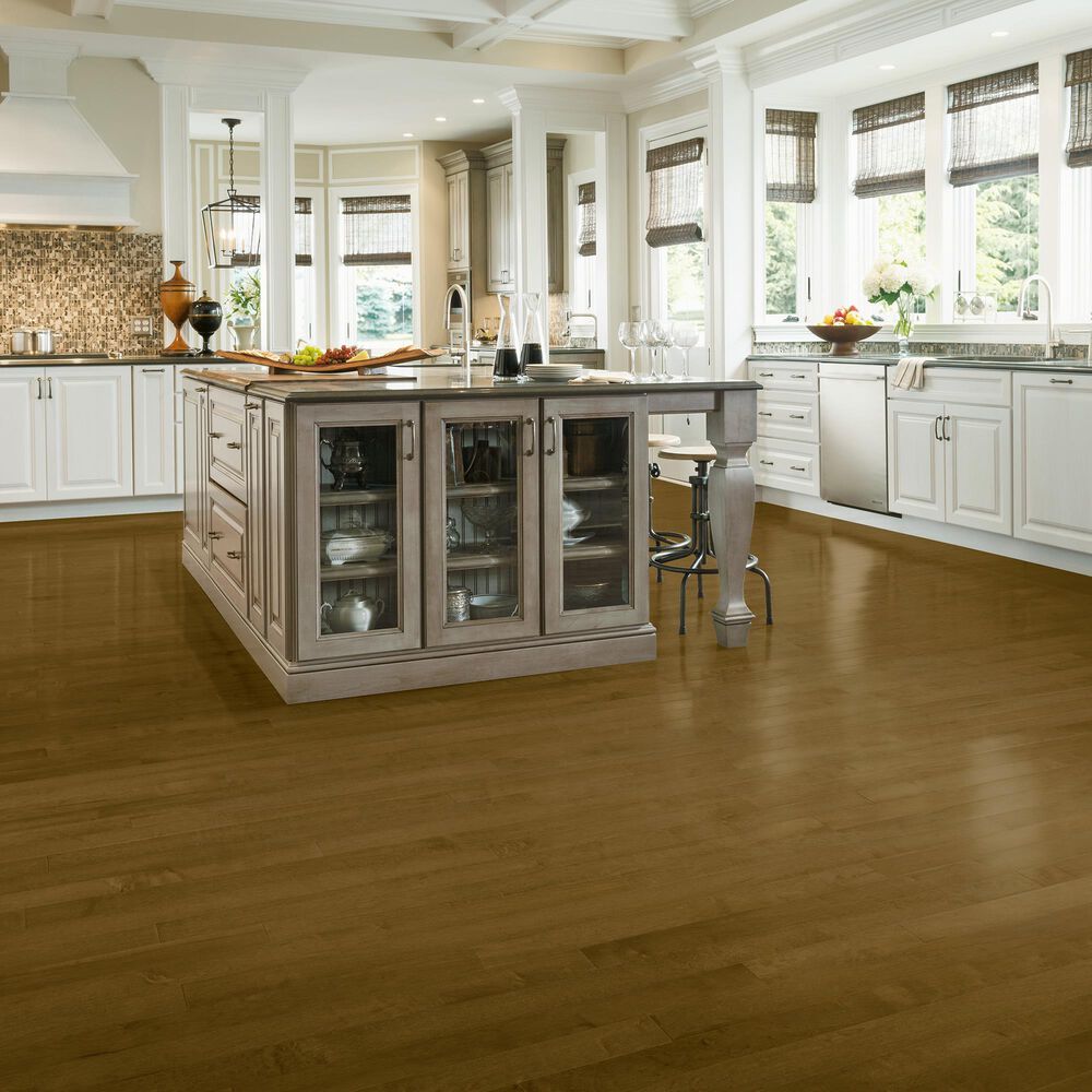 Hartco Prime Harvest Americano Medium Gloss Maple 5&quot; Solid Hardwood, , large