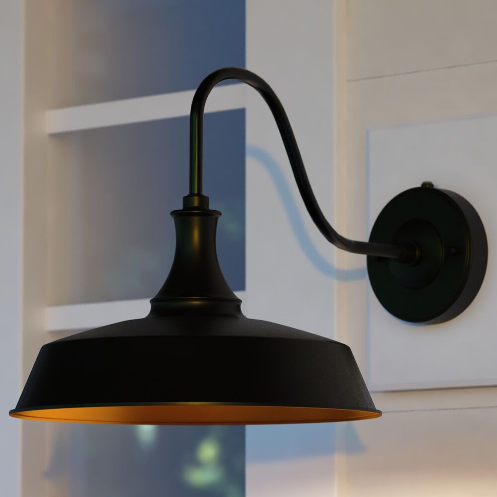 Vaxcel Dorado 12" 1-Light Outdoor Wall Sconce in Dark Bronze, , large