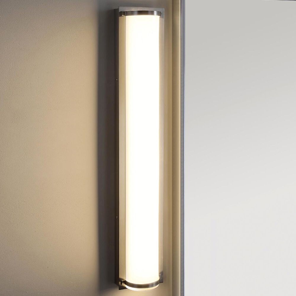 Safavieh Justice Bathroom Sconce in Brush Nickel/White, , large