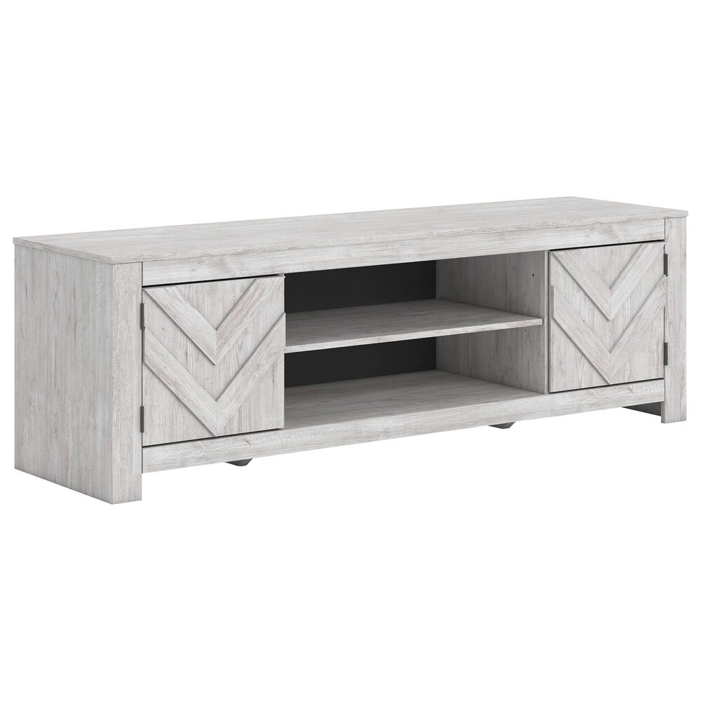 Ashley Cayboni 71" LG TV Stand in Whitewash, , large