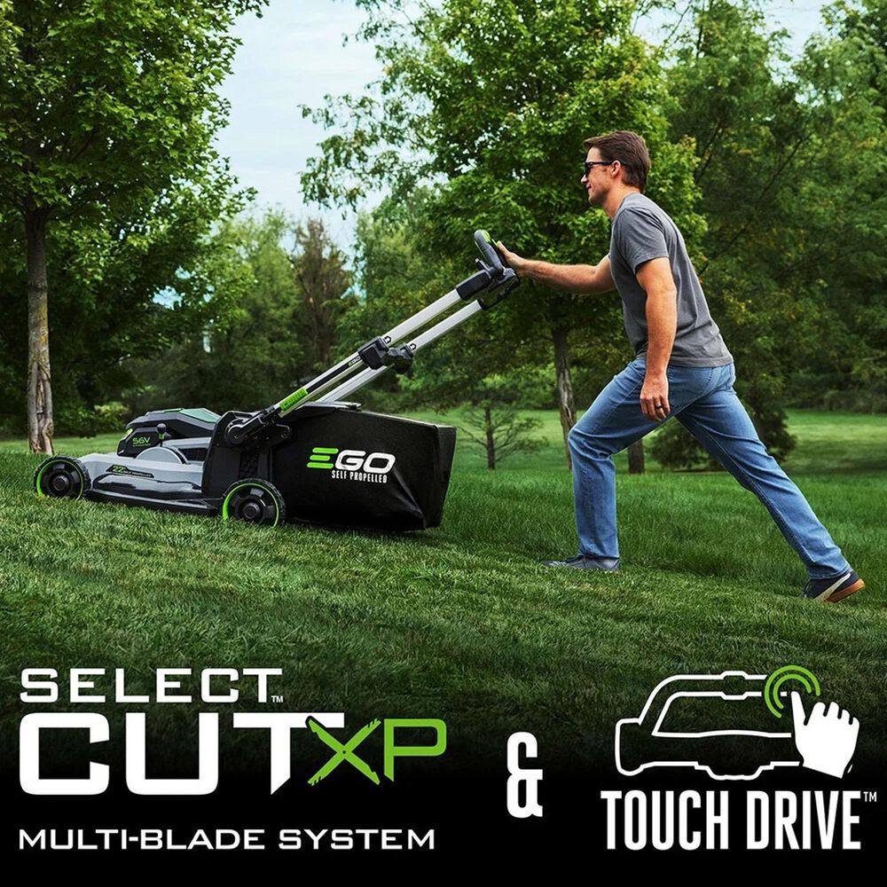 EGO POWER+ 22" Select Cut Battery-Powered Self-Propelled Mower with Two 6.0Ah Batteries and 560W Charger, , large