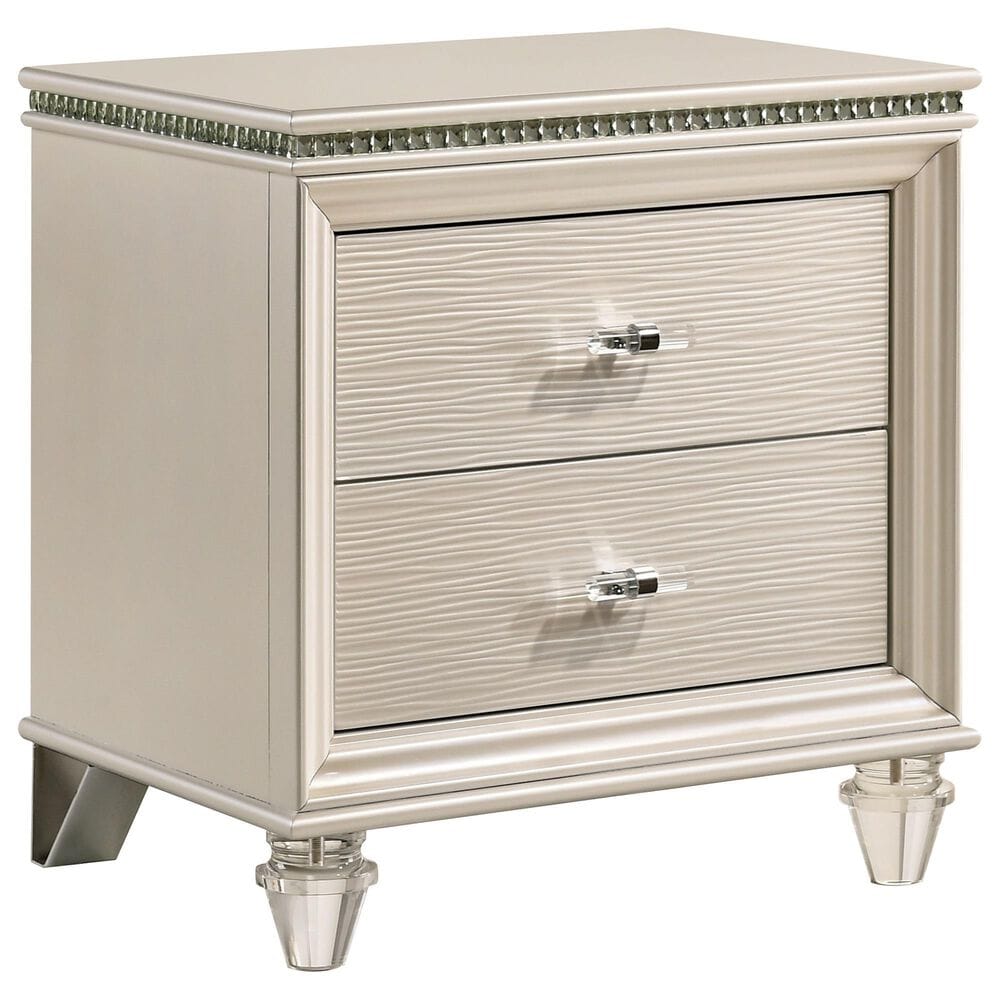 Furniture of America Norris 2 Drawer Nightstand in Pearl White, , large
