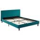 Modway Anya Fabric Full Platform Bed in Beige, , large