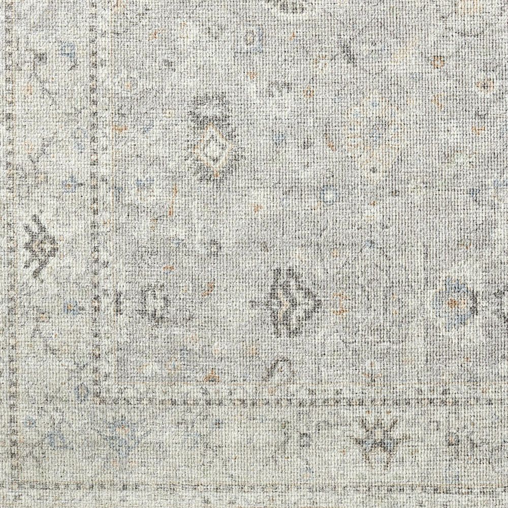 Surya Davina 6&#39;7&quot; x 9&#39; Medium Gray, Light Beige, Brown, Denim and White Area Rug, , large