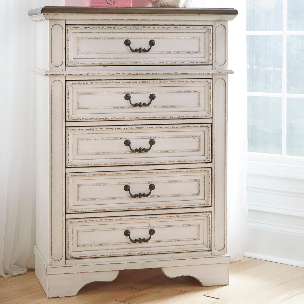 Ashley Realyn Standard Chest in Chipped White, , large
