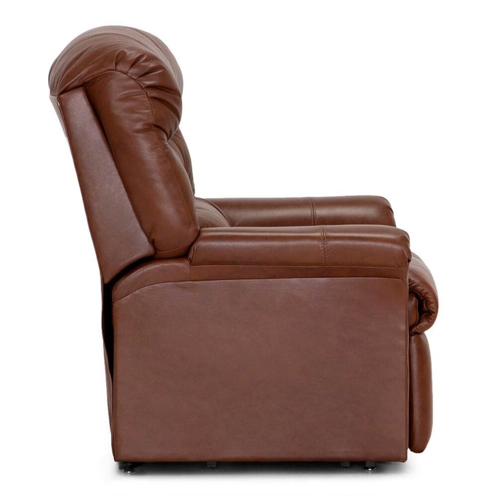 Moore Furniture Hewett Lift Recliner with Heat and Massage in Whiskey Brown, , large