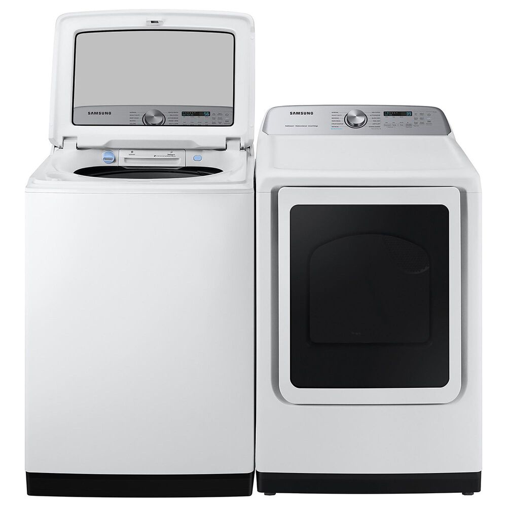 Samsung 7.4 Cu. Ft. Smart Gas Dryer with Steam Sanitize+ in White, , large