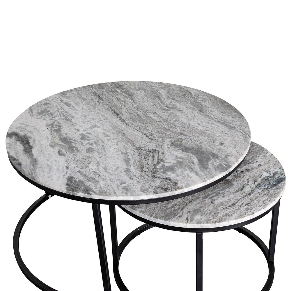 Martin Svensson Home Twilinger Nested Cocktail Table in Black, Grey and White, , large