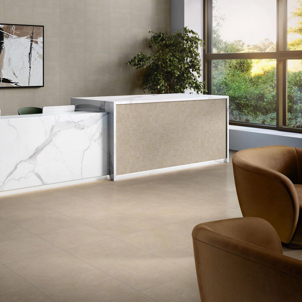 Dal-Tile Exposition Gesso 24" x 24" Porcelain Tile, , large