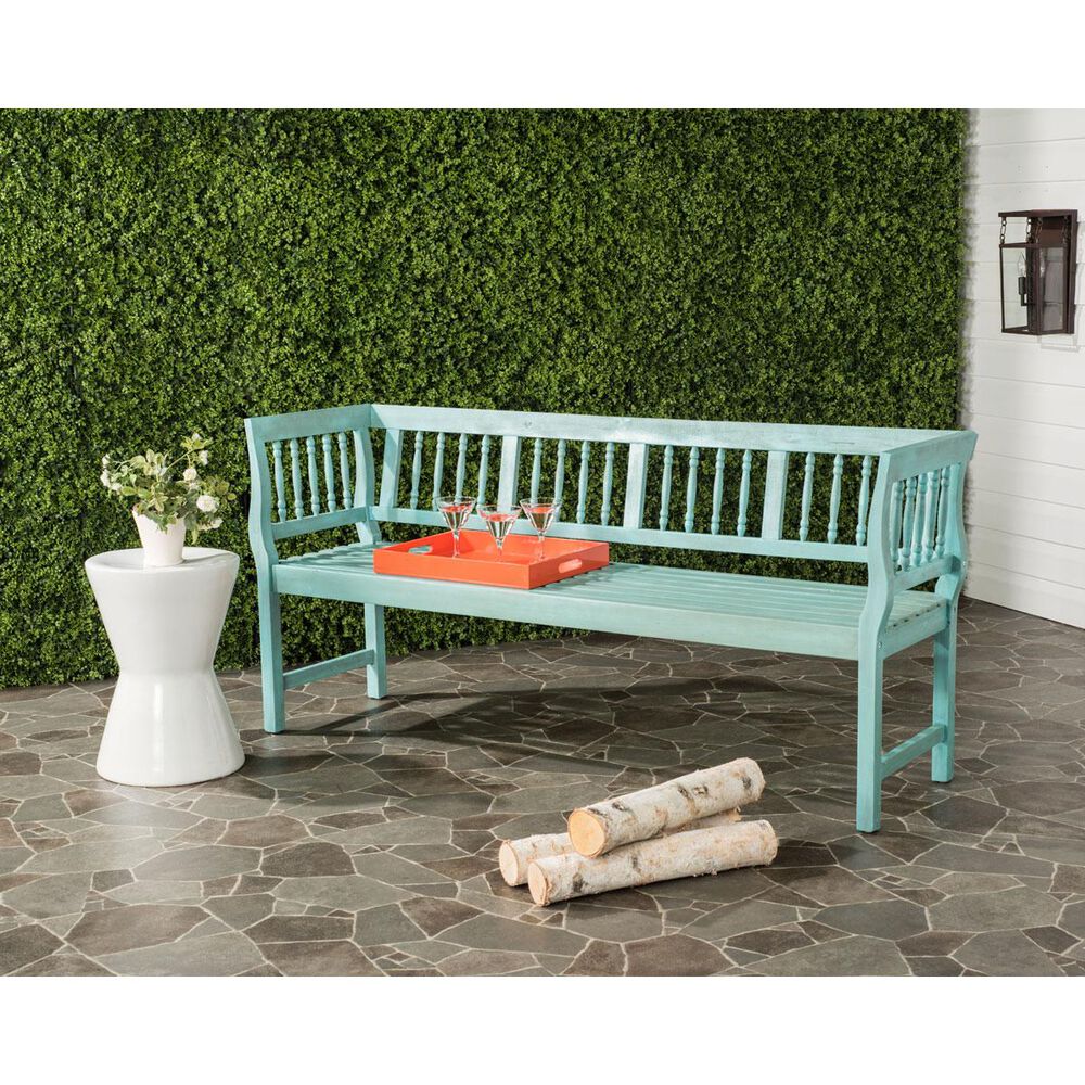 Safavieh Brentwood Bench in Oriental Blue, , large
