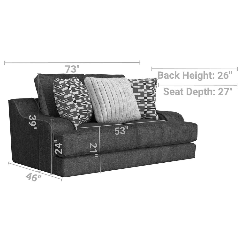 Jackson Furniture Olympus Stationary Loveseat in Sapphire, , large