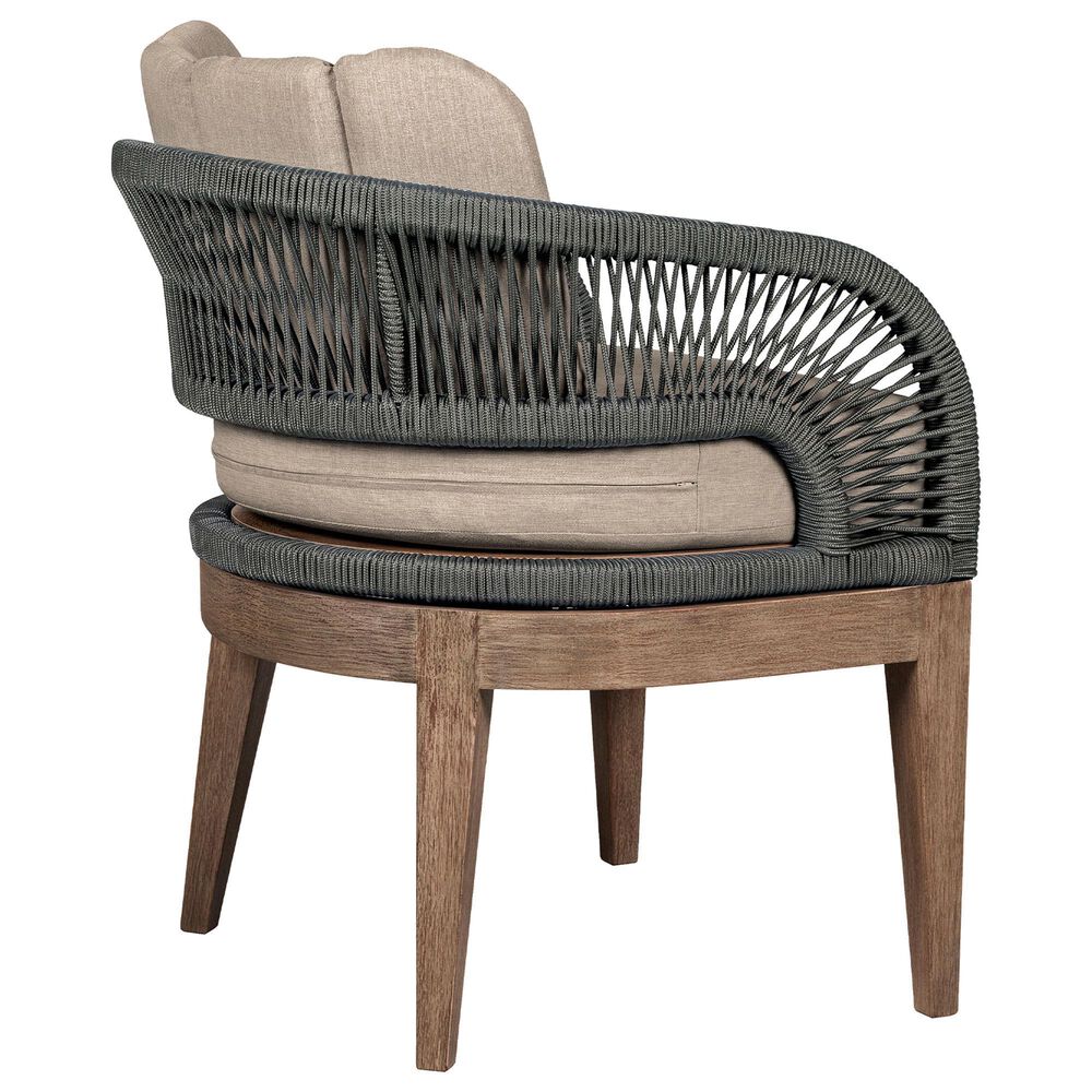 Hearth and Haven Orbit 5-Piece Outdoor Dining Set in Brown, , large