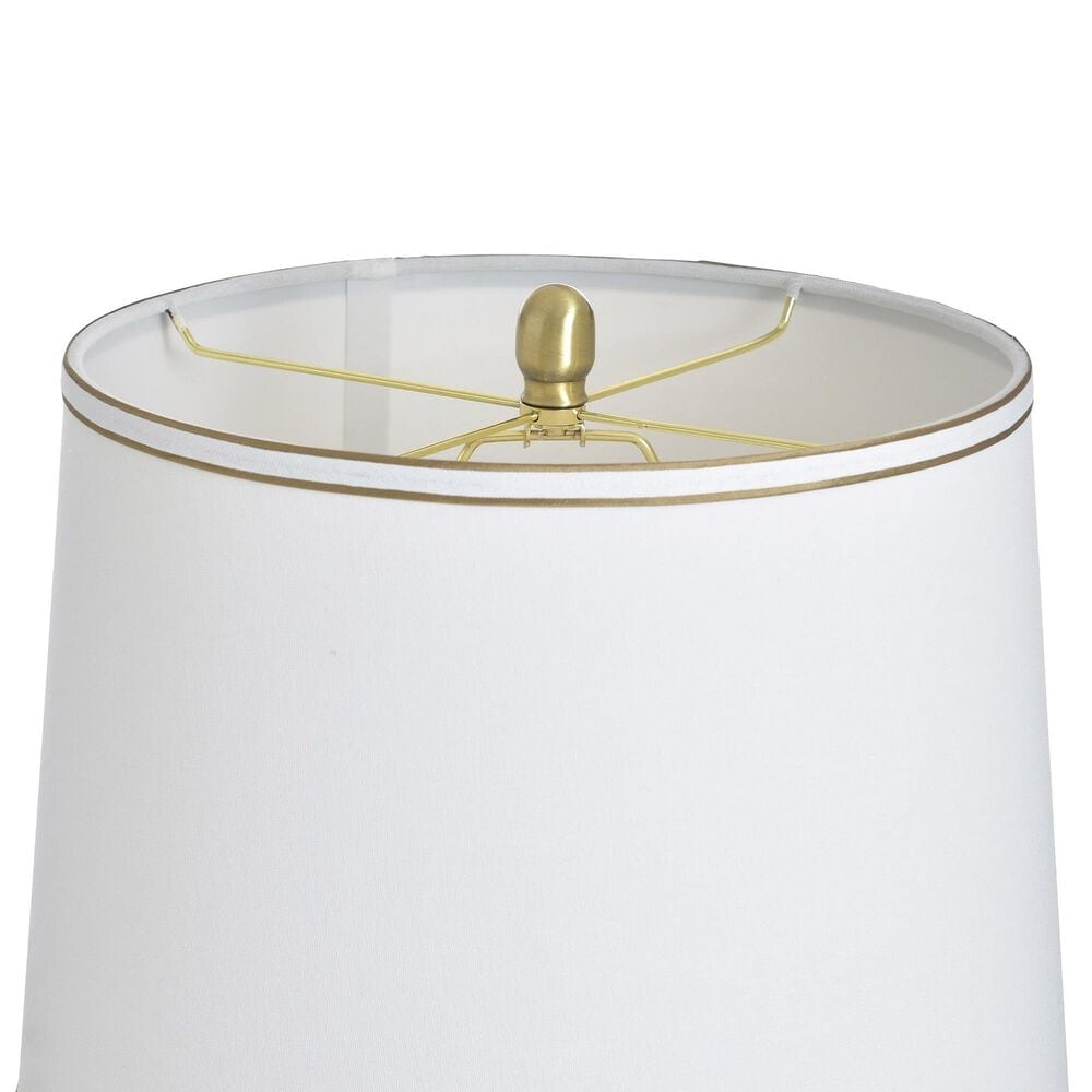 Flair Industries Table Lamp in Clear Seeded and Antique Brass, , large