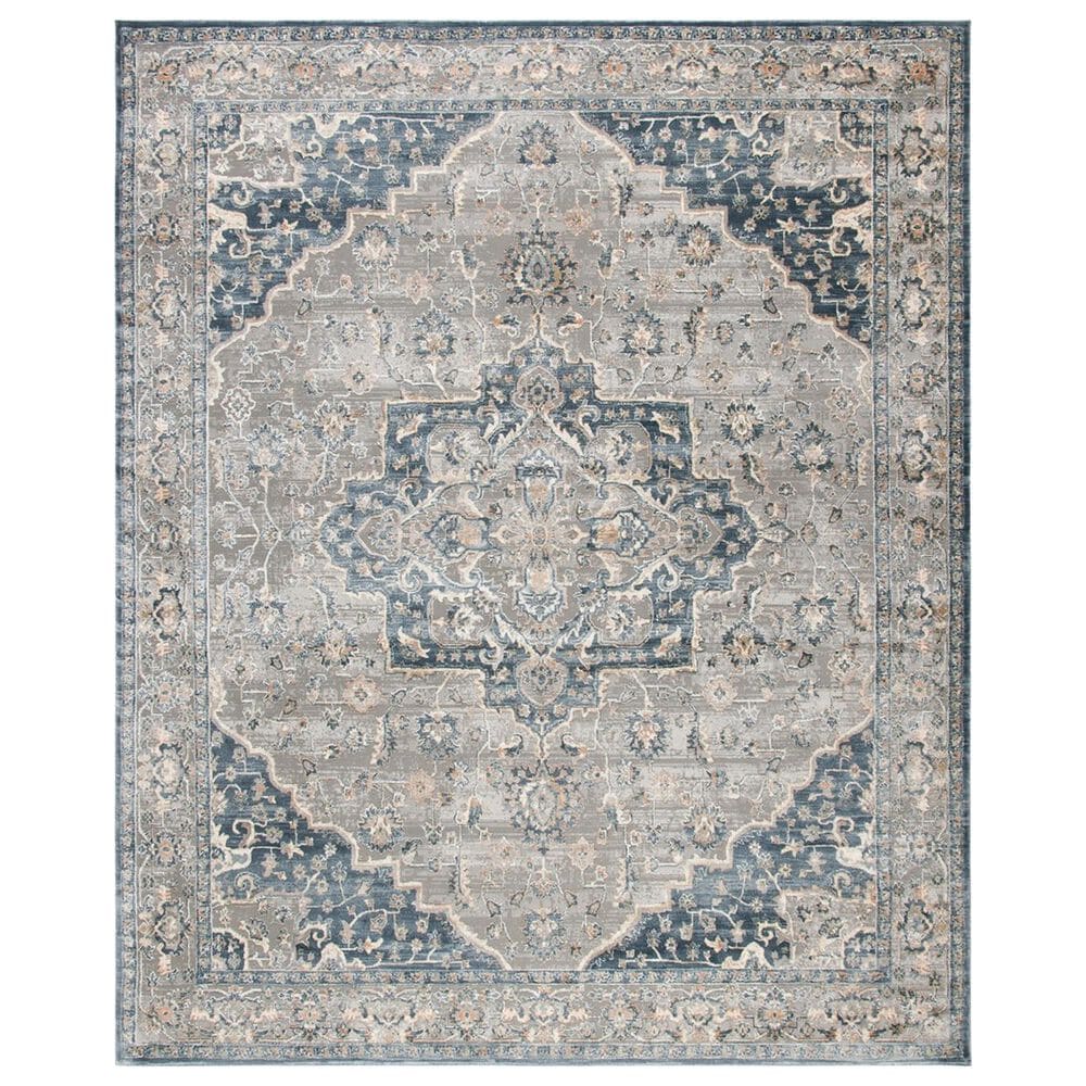 Safavieh Martha Stewart Cosmopolitan Peak 9" x 12" Cream and Blue Area Rug, , large