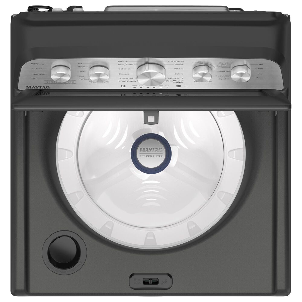 Maytag 4.7 Cu. Ft. Top Load Pet Pro Washer in Volcano Black, , large