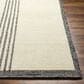 Surya Brook Solid 2" x 3" Black and Butter Area Rug, , large