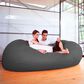 Jaxx 7" Giant Bean Bag Sofa in Charcoal, , large