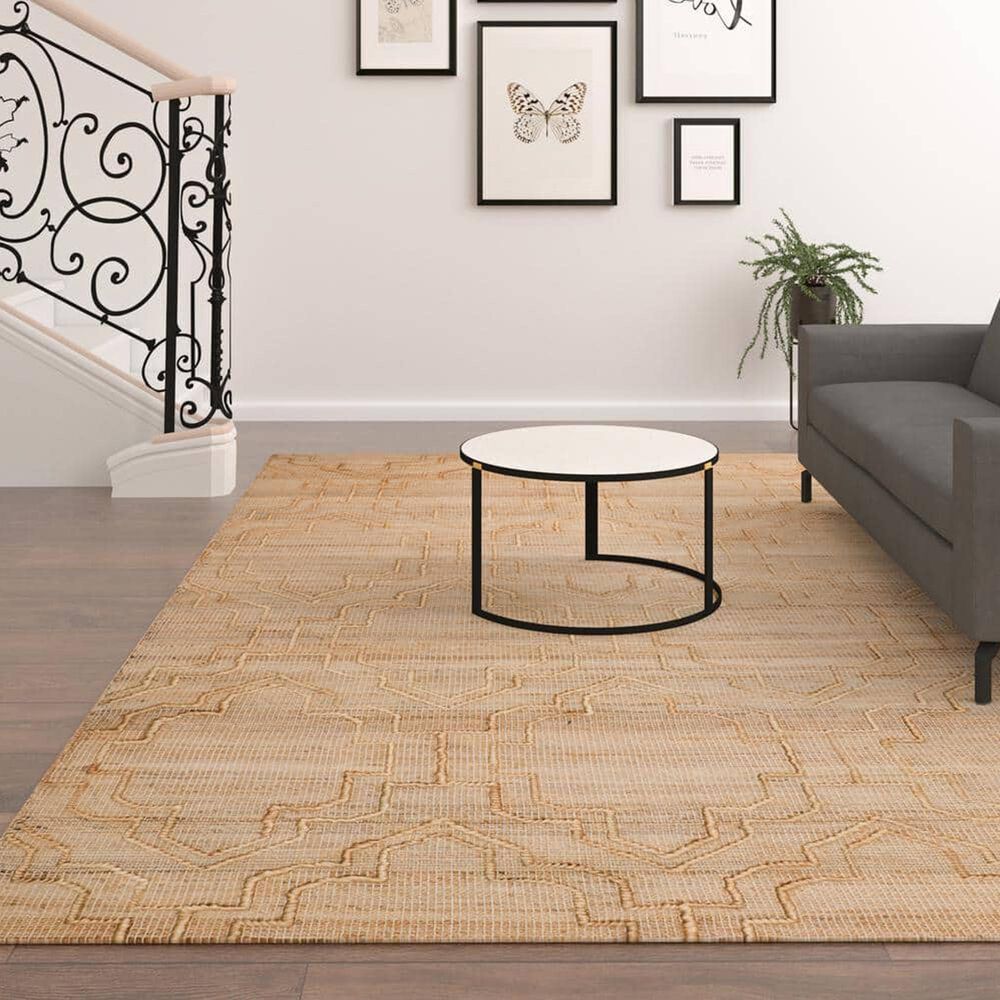 L&amp;R Resources Maples Geometric 7&#39;9&quot; x 9&#39;9&quot; Natural Area Rug, , large