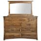 Briarwood LLC Jack and Jill 4 Piece Queen Bedroom Set in Rustic Hickory Cappuccino, , large