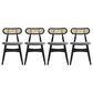 Dayton Colbert Side Chair in Black and Natural (Set of 4), , large
