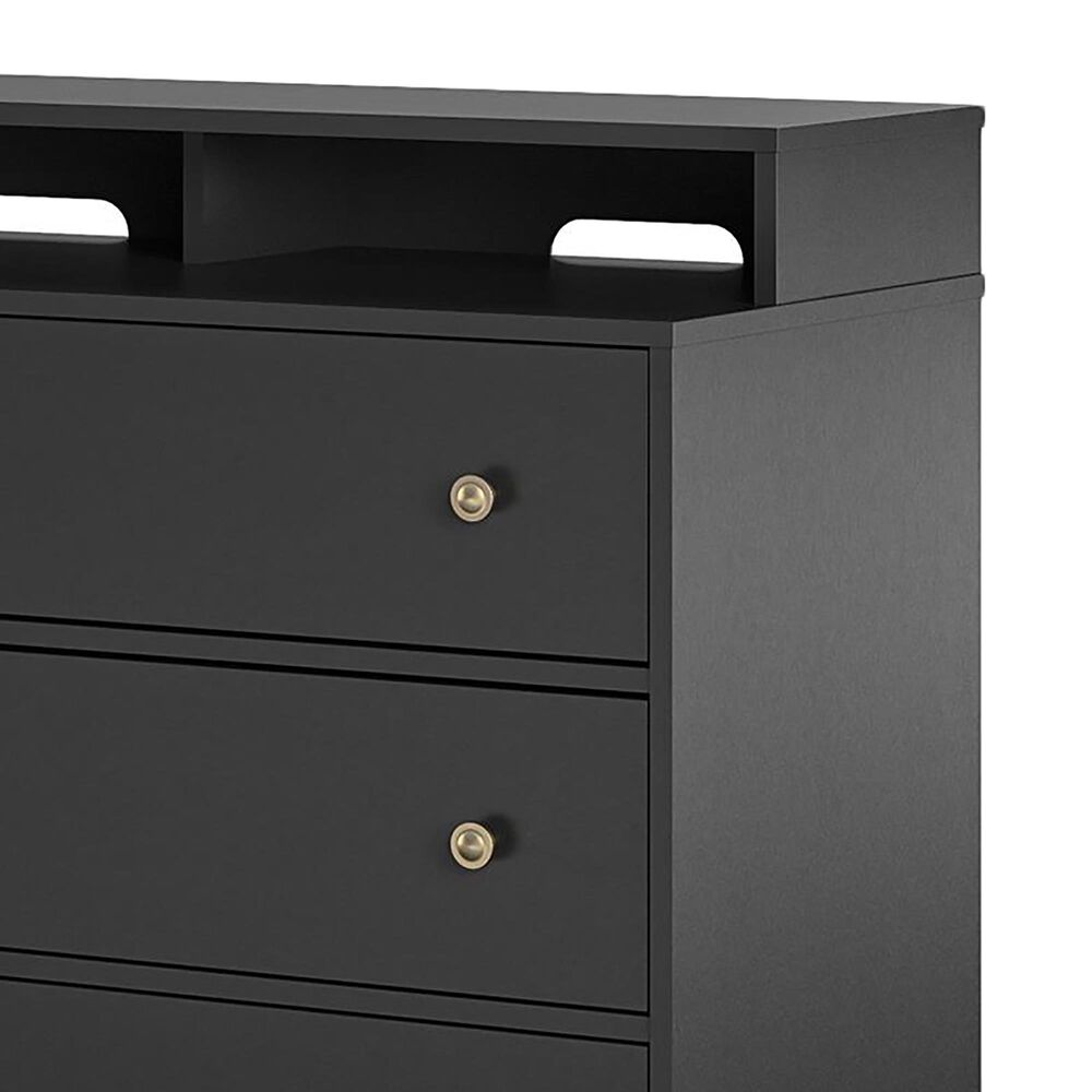 DHP Owen 3 in 1 Media Dresser & Desk in Black NFM