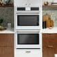 Cafe 30" Smart Double Electric Wall Oven with Convection in Matte White and Brushed Black, , large