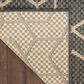 Nourison Horizon HOZ01 Charcoal 9" x 12" Indoor/Outdoor Area Rug, , large