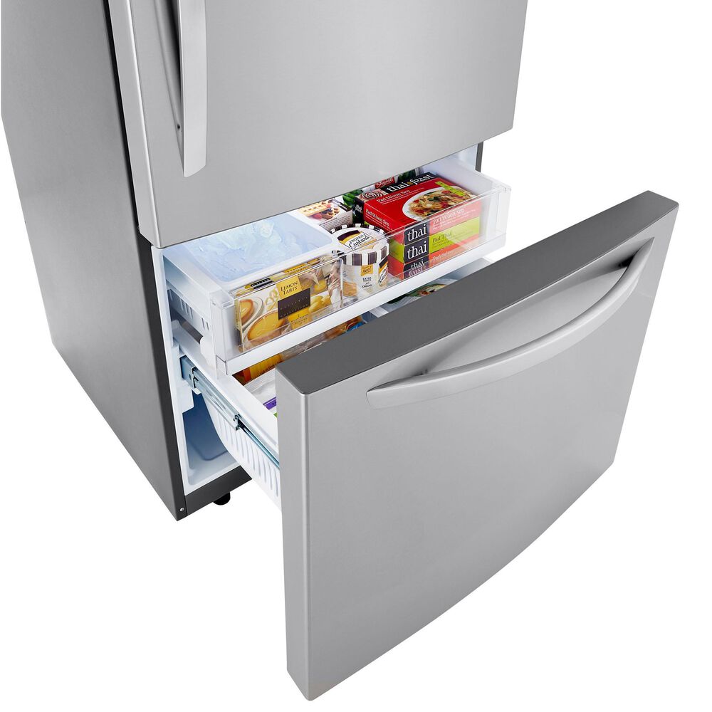LG 26 Cu. Ft. Bottom-Freezer Refrigerator in Stainless Steel, , large